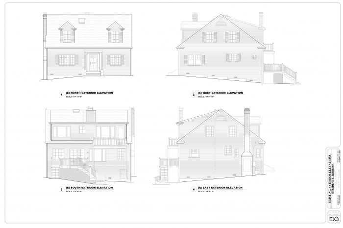 Existing Exterior Elevations