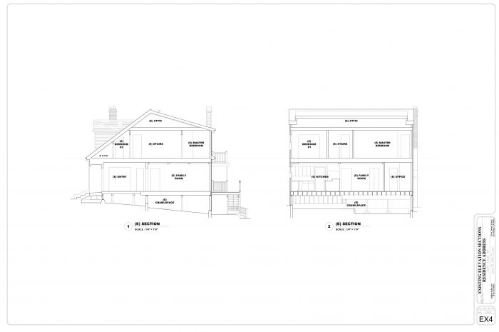 Existing Elevation Section