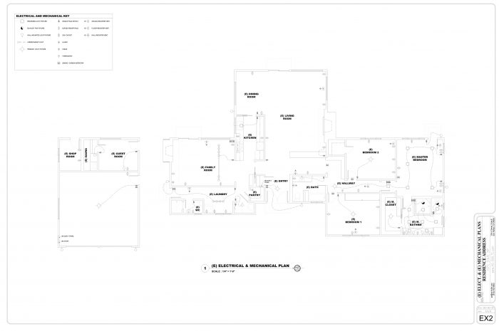 Existing Electrical and Mechanical Plans