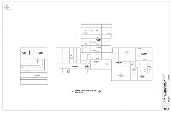 Existing Reflected Ceiling Plan