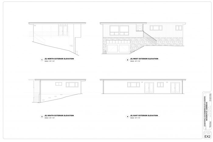 Existing Exterior Elevations