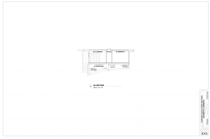 Existing Elevation Section