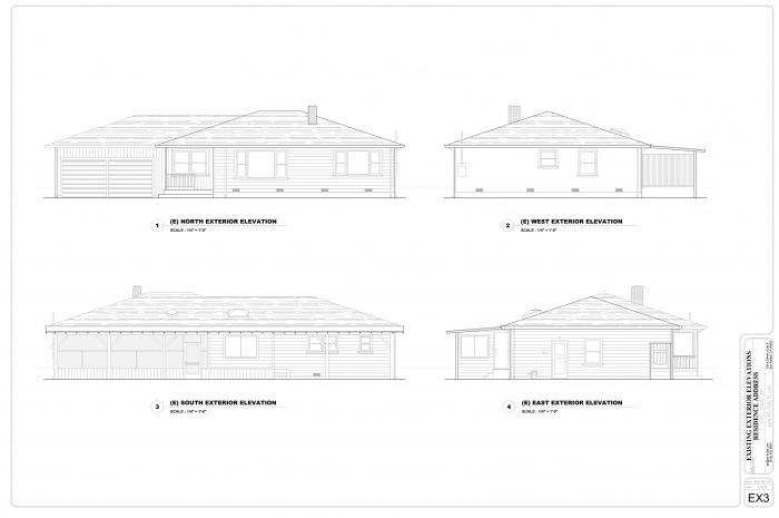 Existing Exterior Elevations