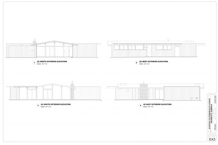 Existing Exterior Elevations