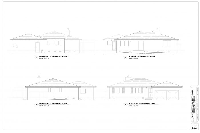 Existing Exterior Elevations