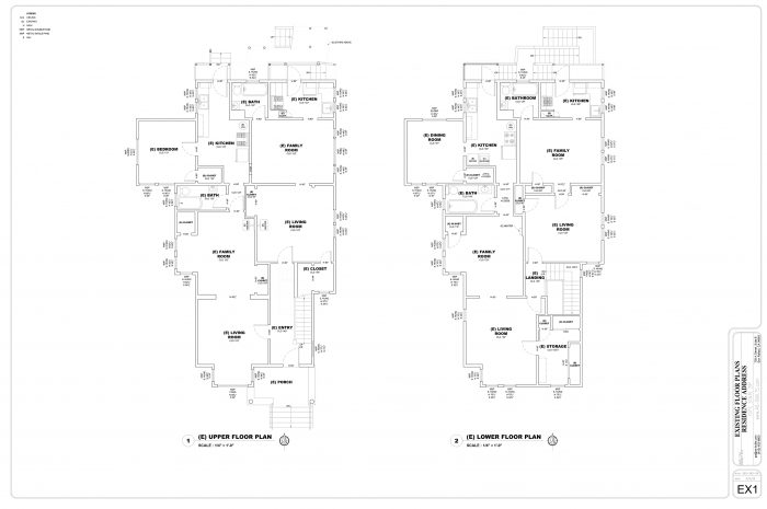 Existing Floor Plans